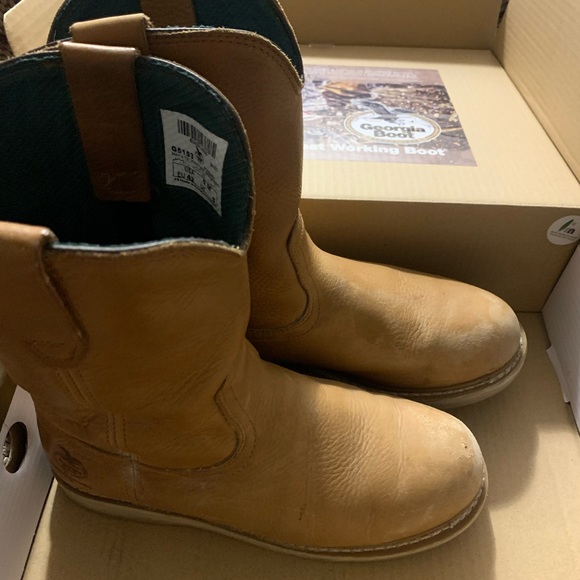 Men’s Georgia Wellington boot size 9 - Picture 3 of 4